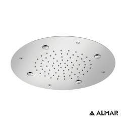 Στρογγυλή Κεφαλή Ντουζ Φ38cm Almar Round Mist Temptation E044219-111 Inox