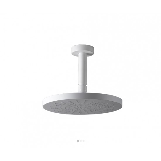 Στρογγυλή Κεφαλή Ντουζ Φ30cm Almar Emotion με Επιτοίχιο βραχίονα E044044-300 + R50813-300 White Matt