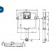 Καζανάκι Εντοιχιζόμενο SIAMP Vesro HT 11180-1 για Λεκάνες υψηλής Πίεσης Καζανάκι Εντοιχιζόμενο SIAMP Vesro HT 11180-1 για Λεκάνες υψηλής Πίεσης