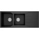 Νεροχύτης Γρανιτένιος Ένθετος Sanitec Ultra Granite 801 2B 1D (116X50) Grafite (Ανθρακί-Μαύρο) Βαρέως Τύπου με 2 Γούρνες και Μαξιλάρι Νεροχύτης Γρανιτένιος Ένθετος Sanitec Ultra Granite 801 2B 1D (116X50) Grafite (Ανθρακί-Μαύρο) Βαρέως Τύπου με 2 Γούρνες και Μαξιλάρι