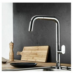 Μπαταρία Κουζίνας Armando Vicario Eva με Ντουζ 400746-100 Χρωμέ