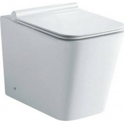 Λεκάνη Δαπέδου Rimless KARAG με Κάλυμμα Soft Close Slim LT003D Λευκή