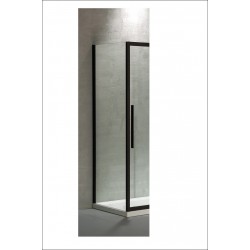 Πλαϊνό Σταθερό Ντουζιέρας Devon Flow Slider SPF70C-400 Black Matt 67-69X195εκ.