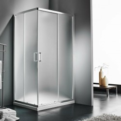 Καμπίνα Ντουζιέρας Ασύμμετρη Γωνιακής Εισόδου 100x70x180cm Starlet Corner Entry CS10070F-100 Fabric Chrome