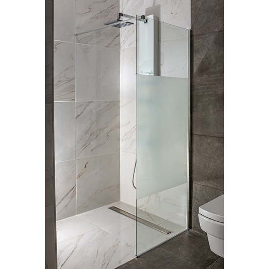 Διαχωριστικό Πάνελ Ντουζιέρας Free 1 Karag 80X185cm Serigrafato 6mm Χρωμέ Διαχωριστικό Πάνελ Ντουζιέρας Free 1 Karag 80X185cm Serigrafato 6mm Χρωμέ