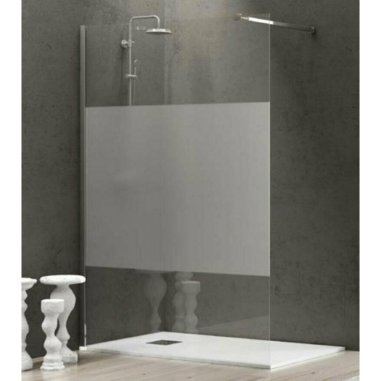 Διαχωριστικό Πάνελ Ντουζιέρας Free 1 Karag 80X185cm Serigrafato 6mm Χρωμέ Διαχωριστικό Πάνελ Ντουζιέρας Free 1 Karag 80X185cm Serigrafato 6mm Χρωμέ