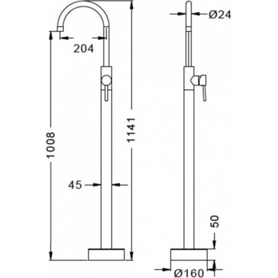 Επιδαπέδια Μπαταρία Νιπτήρος Artemis Karag S28223 Chrome Επιδαπέδια Μπαταρία Νιπτήρος Artemis Karag S28223 Chrome