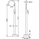 Επιδαπέδια Μπαταρία Νιπτήρος Artemis Karag S28223 Chrome Επιδαπέδια Μπαταρία Νιπτήρος Artemis Karag S28223 Chrome