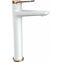 Μπαταρία Νιπτήρος Ψηλή KARAG Andare WNW168B73PH-RG Λευκή Ματ - Rose Gold