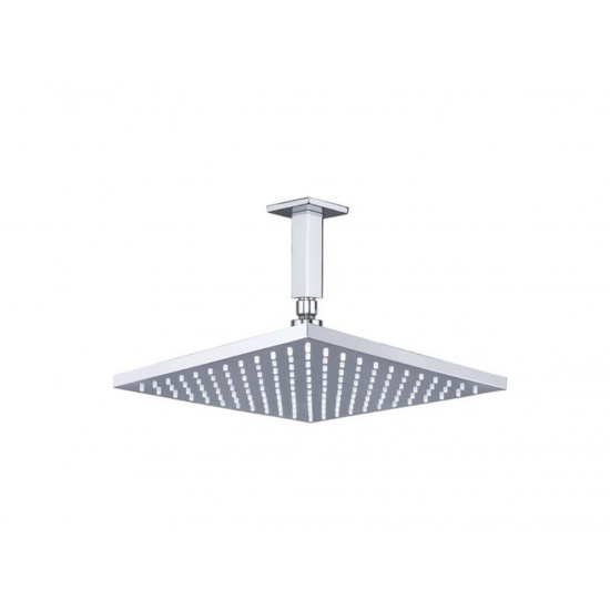 Τετράγωνη Κεφαλή Ντουζ 30x30cm Almar Emotion με Μπράτσο Οροφής 20cm E044043-100 + C22000 Χρωμέ