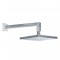 Ανακλινόμενη Κεφαλή ABS 20X20 Με Επίτοιχο Μπράτσο 35cm Almar E044077-110 και R50802-110 Inox 