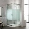 Καμπίνα Ντουζιέρας New Tema Τετράγωνη 90x90x180cm με Κρύσταλλο Ασφαλείας NT9090S Σεριγραφίας Χρωμέ