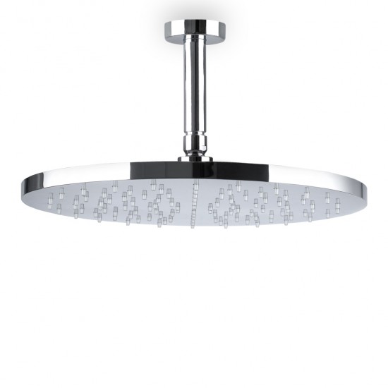 Στρογγυλή Κεφαλή Ντουζ Ø20 Almar Emotion με Μπράτσο Οροφής 10cm Ε044075-100 + C11000 Χρωμέ