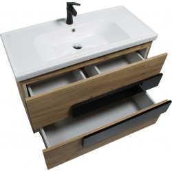 Έπιπλο Μπάνιου Επιδαπέδιο Zeus Black/White Glossy 70cm Chrisart Έπιπλο Μπάνιου Επιδαπέδιο Zeus Black/White Glossy 70cm Chrisart