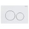 Πλακέτα Χειρισμού GEBERIT DELTA 20 Διπλή Κυκλική 115.127.11.1 Λευκό 