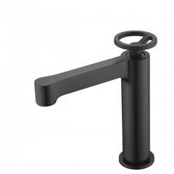 Μπαταρία Νιπτήρα Αναμεικτική Excel Fuego Black Matt 70125210 Μαύρο Ματ