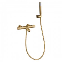 Μπαταρία Λουτρού Θερμοστατική Πλήρες Σετ Αναμεικτική Excel Viento Gold 170135543 Χρυσό