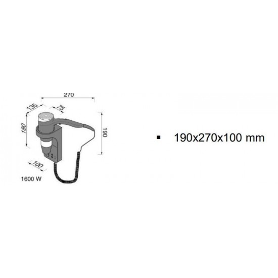 Σεσουάρ Μαλλιών 3 Ταχυτήτων 1600W Geesa Black 6478-100400 Μαύρο Σεσουάρ Μαλλιών 3 Ταχυτήτων 1600W Geesa Black 6478-100400 Μαύρο