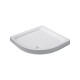 Ντουζιέρα Ημικυκλική Πορσελάνης 80x80x9 Porcelain 5 Λευκή Ντουζιέρα Ημικυκλική Πορσελάνης 80x80x9 Porcelain 5 Λευκή