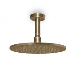 Κεφαλή Ντουζ Με Βραχίονα Οροφής Eurorama Oso RE50000-221 + RE50813-221 Bronze Brushed