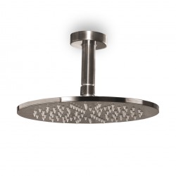 Κεφαλή Ντουζ Με Βραχίονα Οροφής Armando Vicario RV50000-410 + RV50813-410 Black Brushed