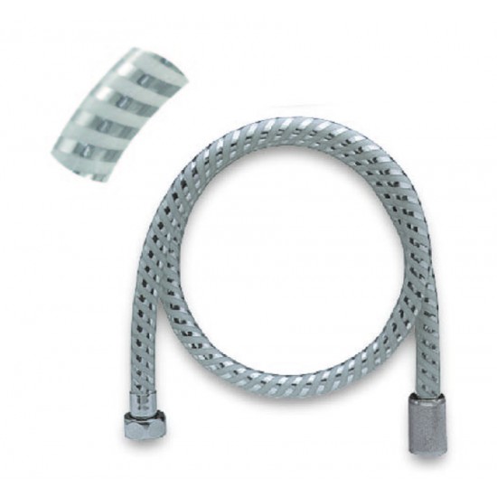 Σπιράλ Τηλεφώνου Ντους Viospiral 150cm 00-0620/S PVC Ασημί Σπιράλ Τηλεφώνου Ντους Viospiral 150cm 00-0620/S PVC Ασημί