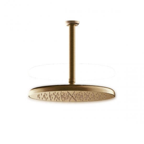 Κεφαλή Ντουζ Με Βραχίονα Οροφής Armando Vicario Lumiere 800843-221 και 800846-221 Antique Brass 