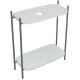 Έπιπλο Scarabeo Laila 75 / Self 27031610-NROP300300 White (Λευκό Γυαλιστερό) Χωρίς Νιπτήρα (Με οπή Μπαταρίας)