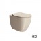 Λεκάνη Επιδαπέδια Υψηλής Πίεσης back to wall 55cm GSI 889000SC-520 Creta Pura Swirlflush Με Αποσπώμενο Κάλυμμα Βακελίτη