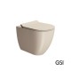 Λεκάνη Επιδαπέδια Υψηλής Πίεσης back to wall 55cm GSI 880300SC-520 Creta Pura Swirlflush Με Αποσπώμενο Κάλυμμα Βακελίτη