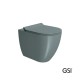 Λεκάνη Επιδαπέδια Υψηλής Πίεσης back to wall 55cm GSI 880300SC-901 Agave Pura Swirlflush Με Αποσπώμενο Κάλυμμα Βακελίτη