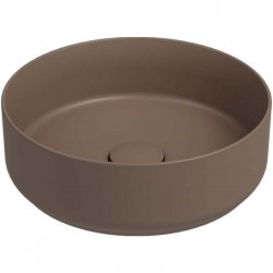 Νιπτήρας Πορσελάνης Επιτραπέζιος Bianco Ceramica Etna Taupe Matt 33036-530 Φ36cm