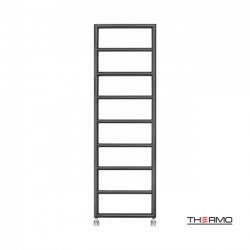 Θερμαντικό Σώμα Λουτρού Thermo Tempo TEM15050-411 Black Brushed 150x50cm 
