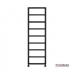 Θερμαντικό Σώμα Λουτρού Thermo Tempo TEM15050-401 Silk Black 150x50cm 