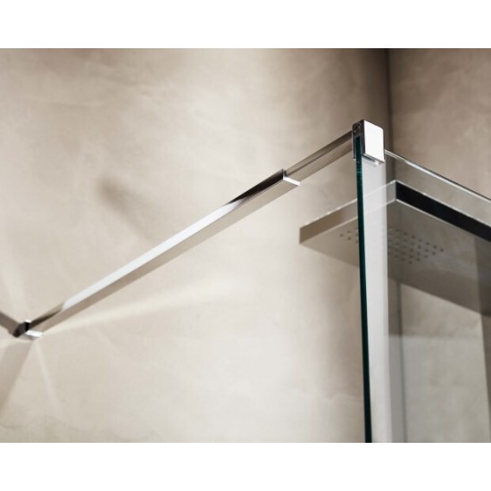 Διαχωριστικό Ντουζιέρας Tema Free 90x195cm Walk-In Χρωμέ