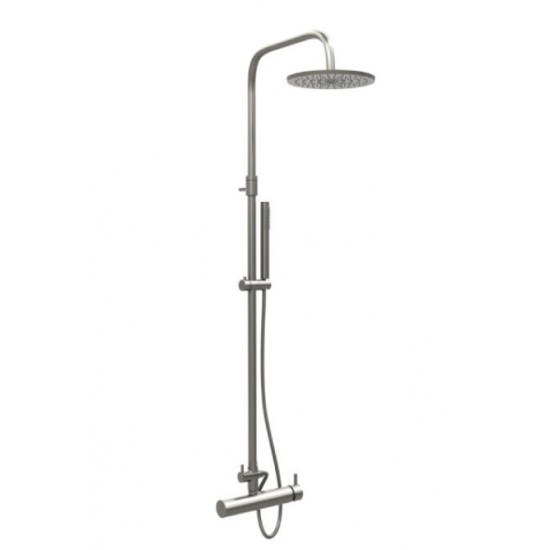 Στήλη Ντουζ Ορειχάλκινη Modea by Viospiral Με Κολώνα 100-135 εκ. 00-02952/BN Brushed Nikel