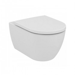 Λεκάνη Κρεμαστή Ideal Standard Elisse T569201 Rimless Λευκή Πορσελάνης 54,5 εκ. με Κάλυμμα Duroplast Slim Soft Close