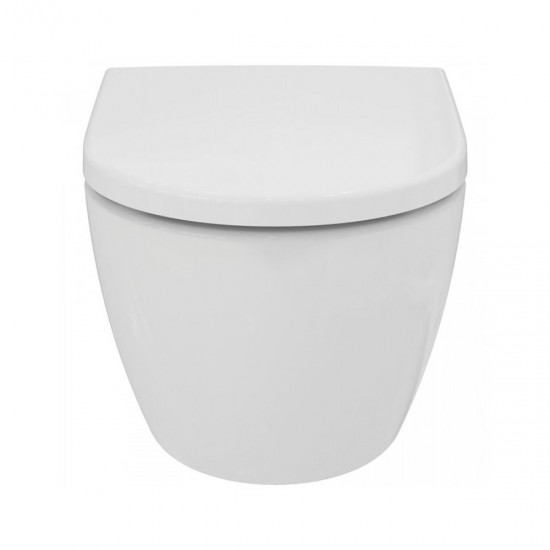 Λεκάνη Κρεμαστή Ideal Standard Elisse T569201 Rimless Λευκή Πορσελάνης 54,5 εκ. με Κάλυμμα Duroplast Slim Soft Close