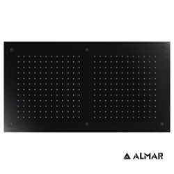 Ορθογώνια Κεφαλή Ντουζ 70x38cm Almar Rectangular Temptation E044088-400 Black Matt