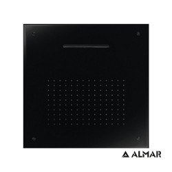 Τετράγωνη Κεφαλή Ντουζ 50x50cm Almar Square Temptation XL E044109-400 Black Matt