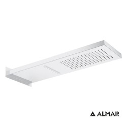 Ορθογώνια Κεφαλή Ντουζ 19.2x53.7cm Almar Smart Shower Head E044199-300 White Matt