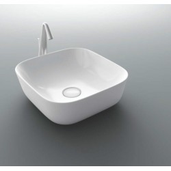 Επικαθήμενος Νιπτήρας Μπάνιου Πορσελάνης Soncera Sofi 39x39cm 210000001 Λευκός