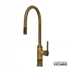 Μπαταρία Κουζίνας με ντους Armando Vicario Lumiere 400785-221 Antique Brass Bronze