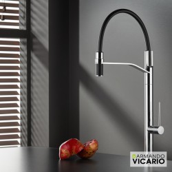 Μπαταρία Κουζίνας Ψηλή Armando Vicario Tozo 48680-100 Με Υψηλό Περιστρεφόμενο Ρουξούνι και Εύκαμπτο Σωλήνα Ντους Χρωμέ Μπαταρία Κουζίνας Ψηλή Armando Vicario Tozo 48680-100 Με Υψηλό Περιστρεφόμενο Ρουξούνι και Εύκαμπτο Σωλήνα Ντους Χρωμέ