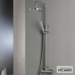 Στήλη Ντουζ 2 Εξόδων Ρυθμιζόμενη Armando Vicario Slim 500065-110 Inox