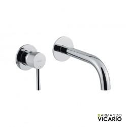 Εντοιχισμένη Μπαταρία Νιπτήρα Αναμεικτική Ορειχάλκινη Armando Vicario Industrial Chrome 512045-100 Χρωμέ