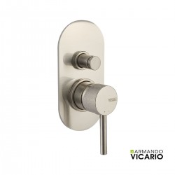 Εντοιχισμένος Ορειχάλκινος Μίκτης ντουζιέρας 2 εξόδων Armando Vicario Industrial 512050D-110 Inox