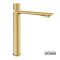 Μπαταρία Νιπτήρα Ψηλή Armando Vicario Halo με Βαλβίδα Click-Clack 515041-201 Gold Brushed