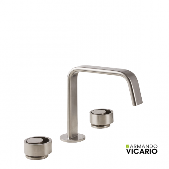 Μπαταρία Νιπτήρος 3 Οπών Με Βαλβίδα Clic-Clac Armando Vicario Halo 515043-110 Inox Μπαταρία Νιπτήρος 3 Οπών Με Βαλβίδα Clic-Clac Armando Vicario Halo 515043-110 Inox