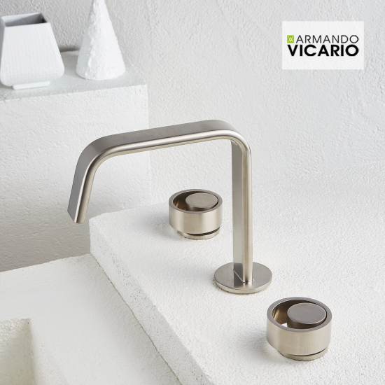 Μπαταρία Νιπτήρος 3 Οπών Με Βαλβίδα Clic-Clac Armando Vicario Halo 515043-110 Inox Μπαταρία Νιπτήρος 3 Οπών Με Βαλβίδα Clic-Clac Armando Vicario Halo 515043-110 Inox
